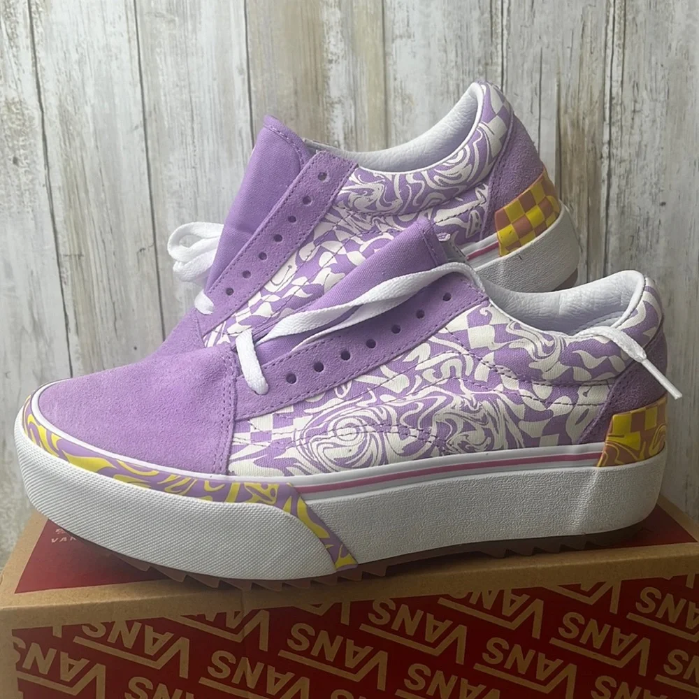 Vans Old Skool Stac Wavy Daze Sheer Lilac - Picture 1 of 4